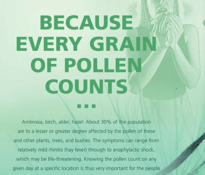 Because every grain of pollen counts ...